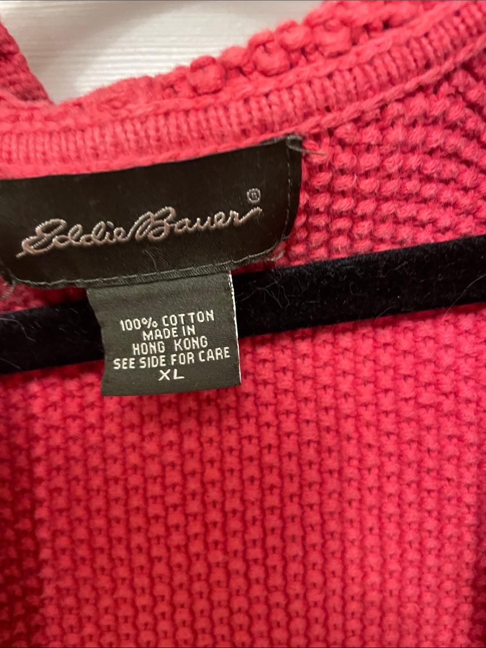 Eddie Bauer vintage Coral Knit Button-Front Vest - Picture 2 of 5